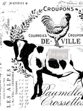 Prima Marketing Redesign Decor Transfers, Farm Delights 22x29